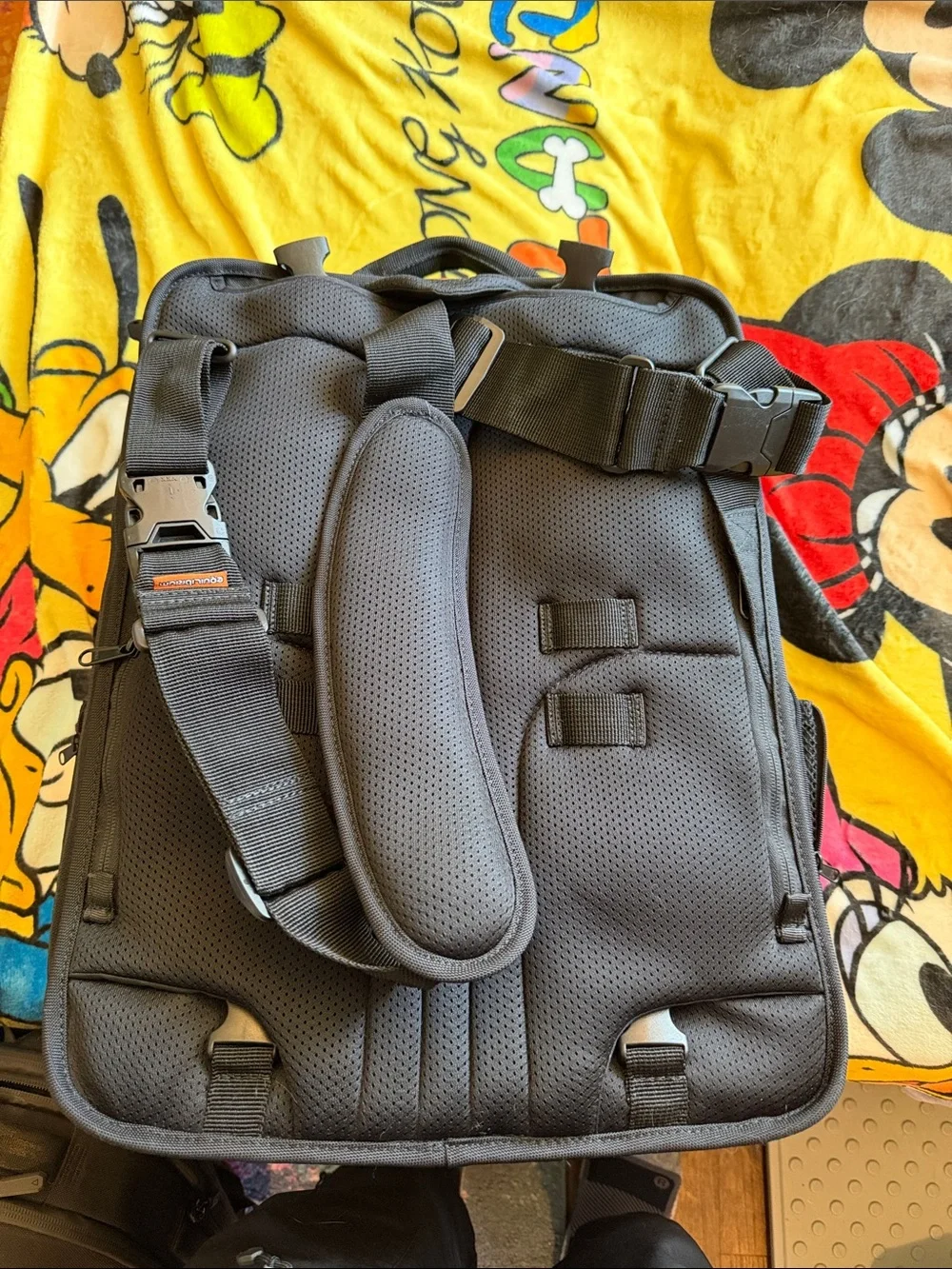 Equilibrium Urban Survival Gear Black/orange Backpack, lots of compartments, new